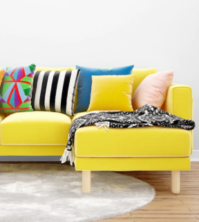 colorful sofas